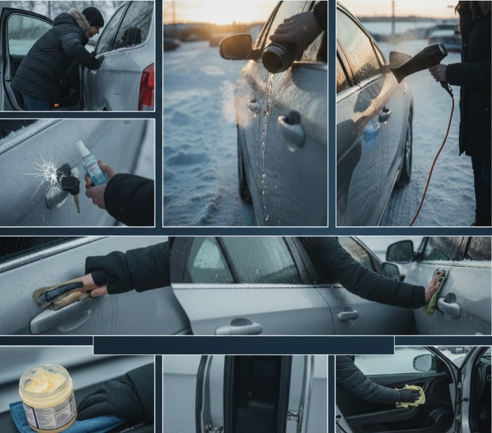 Kışın Herkesin Yaşadığı Sorun! Donmuş Araç Kapıları Saniyeler Içinde Nasıl Açılır (1)