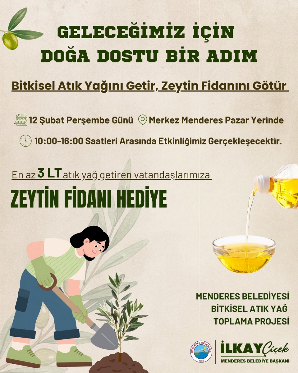 Menderes’te Atık Yağınızı Fidanla Değiştirin! (1)-1