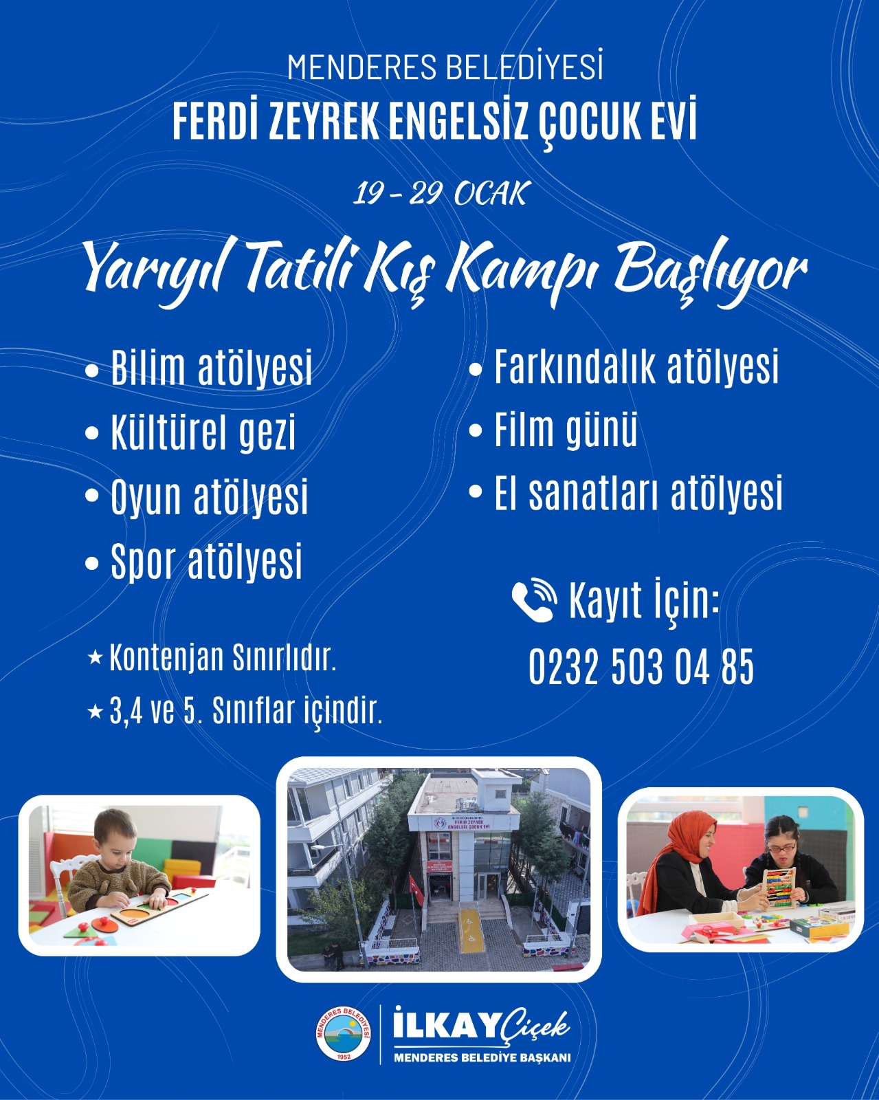 Menderes’te Yarıyıl Tatiline Özel Kış Kampı-1
