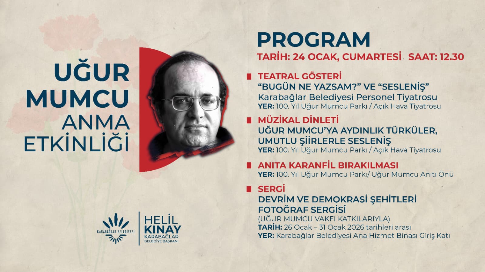 Uğur Mumcu, Karabağlar’da Anılacak Etkinlikler Başlıyor (2)