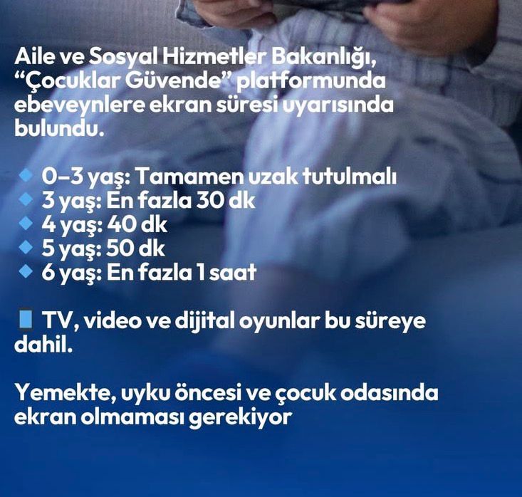 Bakanlıktan Ebeveynlere Açık Uyarı Bu Süreyi Aşmayın!
