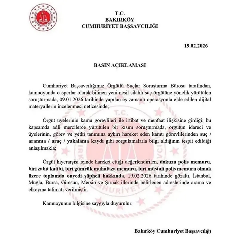 Casperlara Operasyon! Bilgi Sızdıran 9’U Polis 17 Kişi Için Gözaltı Kararı (2)