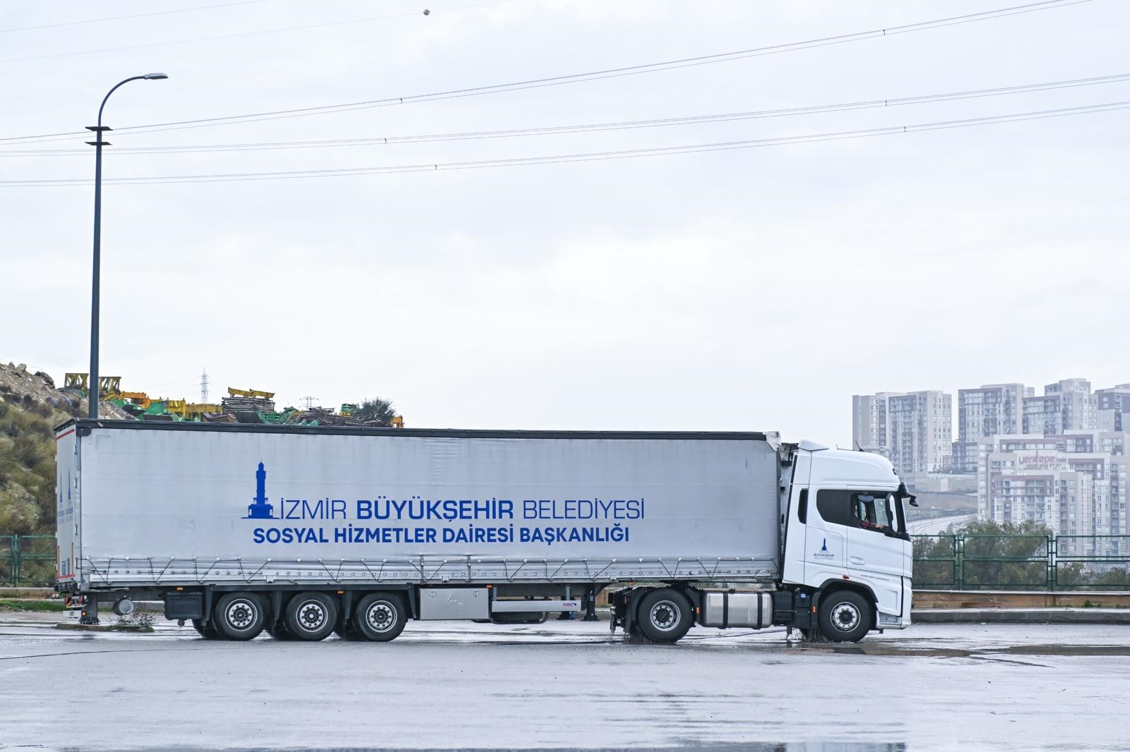 Depremin Üçüncü Yılında İzmir’den Hatay’a Destek Sevkiyatı (1)