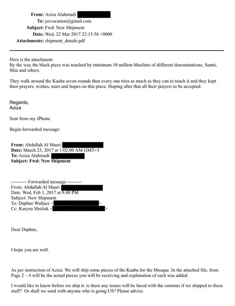 Epstein Belgelerinde Kabe Örtüsü Iddiası! (2)