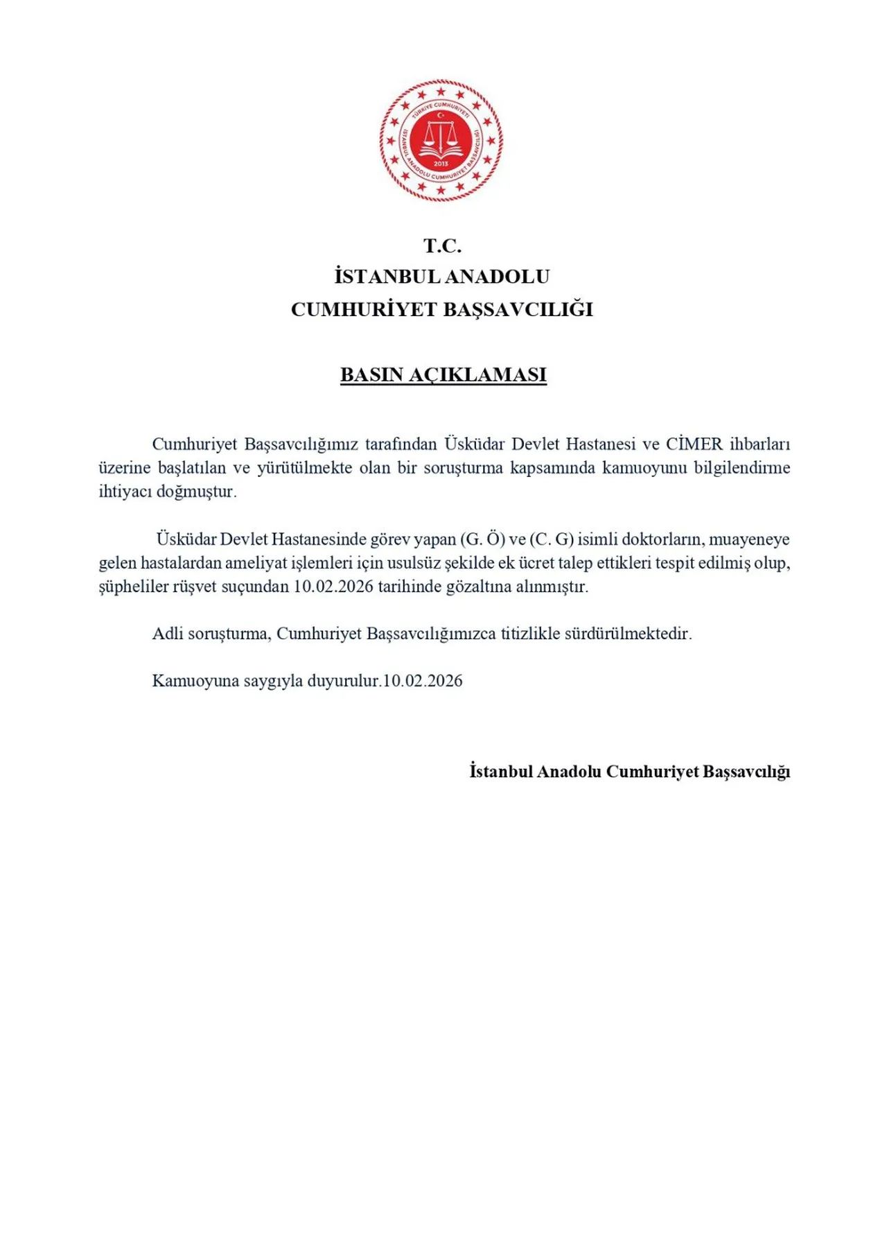 İstanbul’da Hastanede Skandal Rüşvet Ağı! 2 Doktor Gözaltında (2)