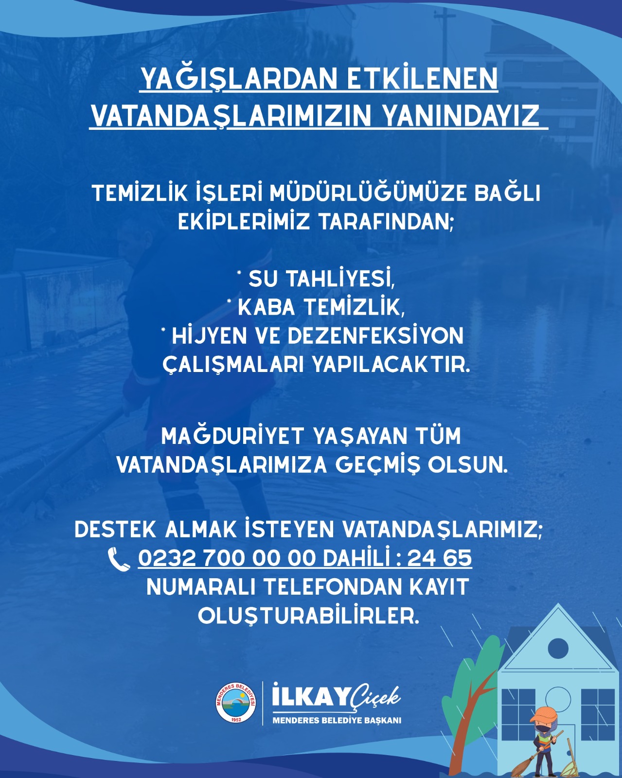 Menderes’te Sel Mağdurlarına Büyük Destek (2)-1