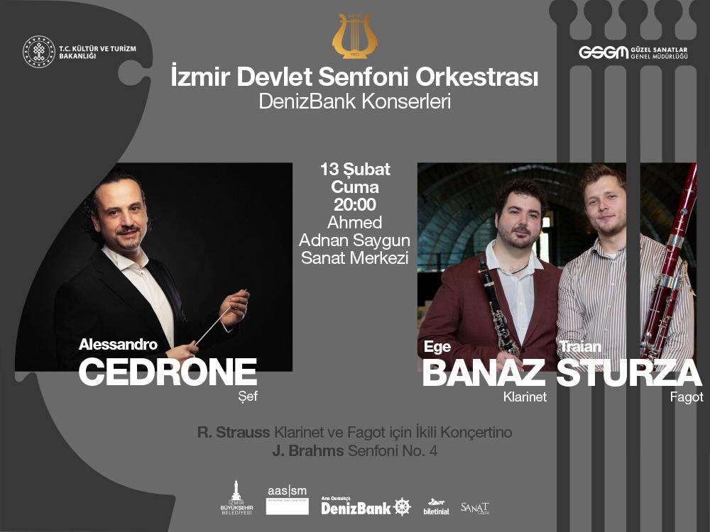 İzmir Devlet Senfoni Orkestrası, şubat ayının öne çıkan klasik müzik etkinliklerinden biriyle dinleyici karşısına çıkmaya hazırlanıyor.