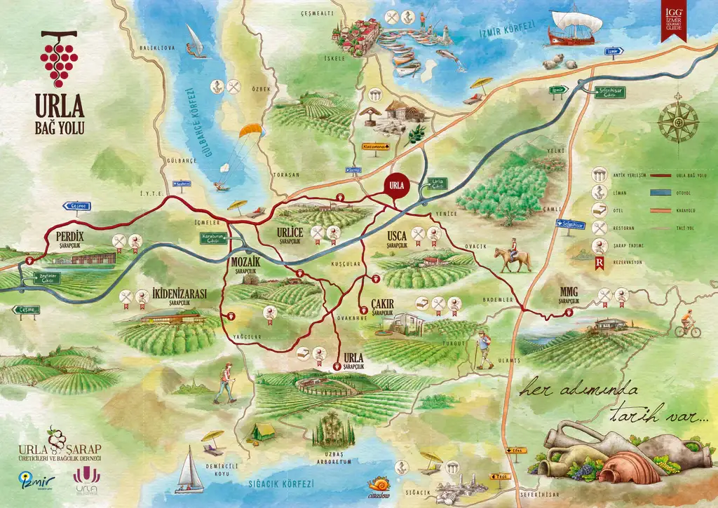 Urla Bağ Yolu'nda şarap tadımı yapın