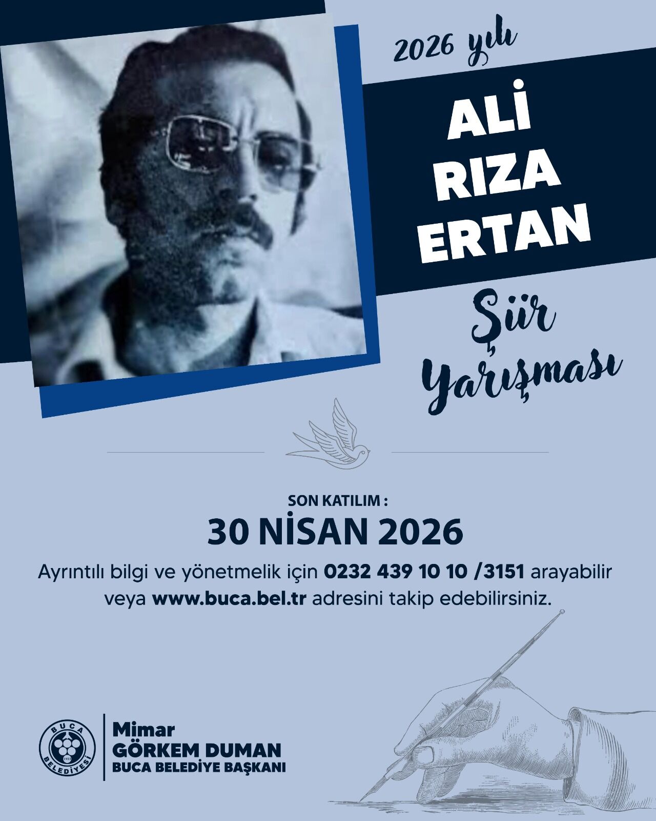 Ali Rıza Ertan Şiir Yarışması, Bu Yıl 26. Kez Edebiyatseverlerle Buluşacak.