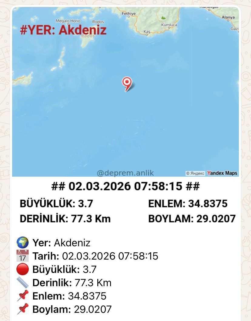 Dikkat! Akdeniz Sallandı