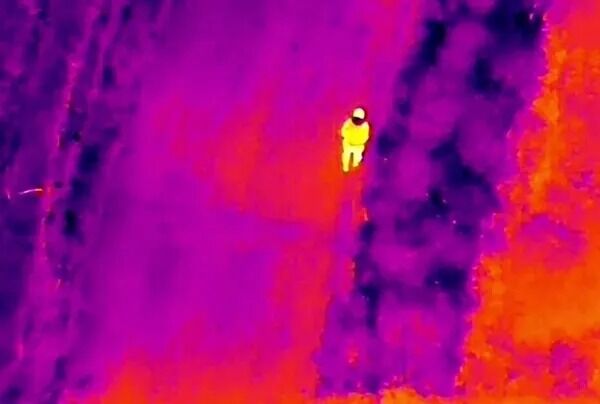 İzmir'de Kayıp Yaşlı Adam Termal Dronla Bulundu (2)