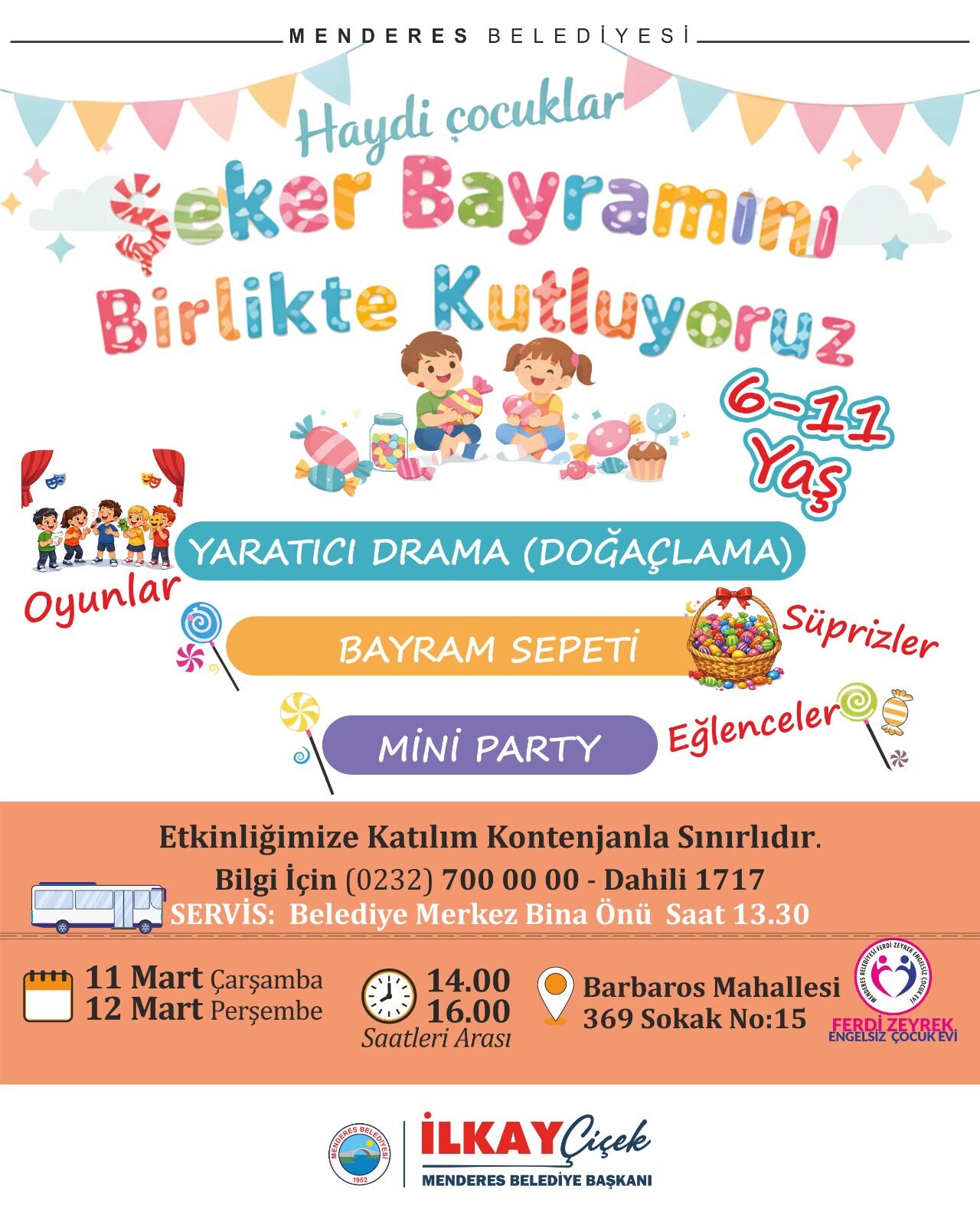 Menderes’te Çocuklar Bayrama Renkli Etkinlikle Giriyor (1)-1