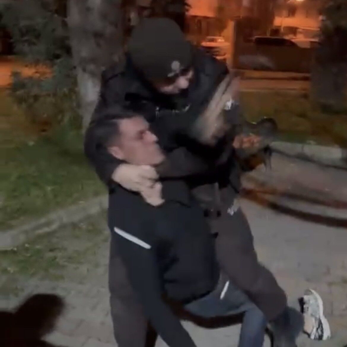 Parkta Taşkınlık Çıkardılar, Görevli Bekçilere Direndiler! (1)-1