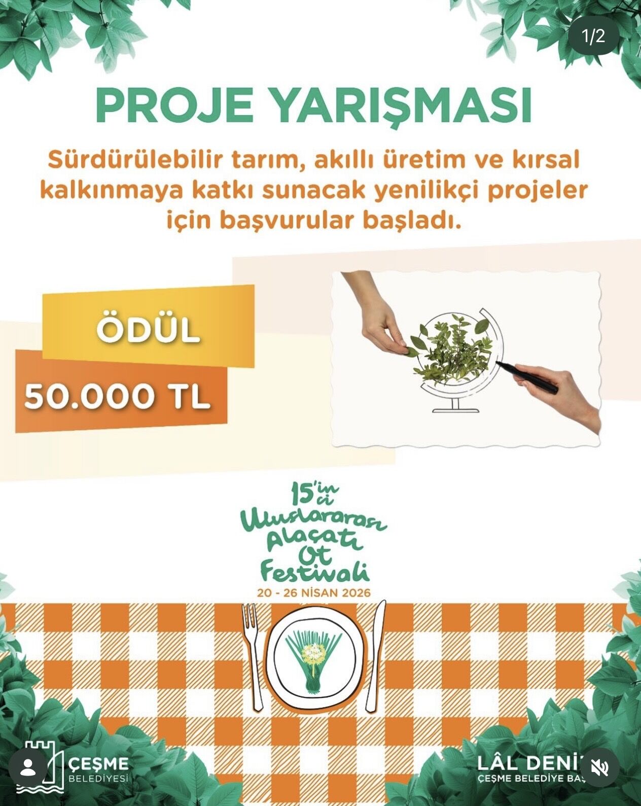 15. Uluslararası Alaçatı Ot Festivali Sürdürülebilir Tarım Proje Yarışması’nda Ön Değerlendirme Tamamlandıimg 3665