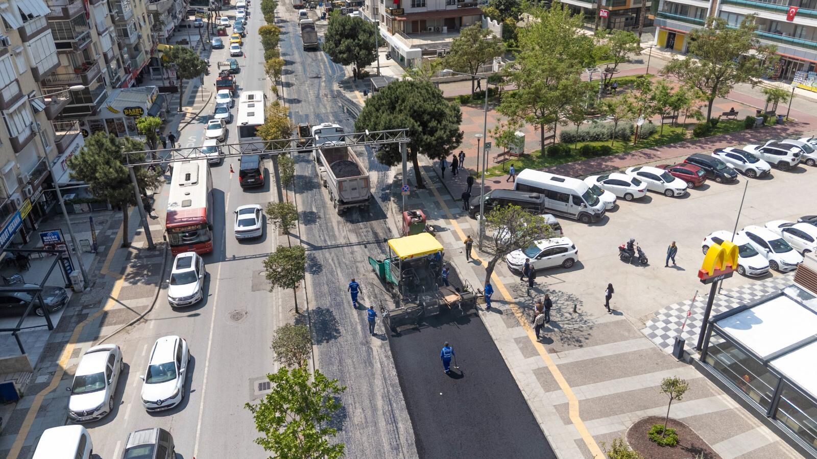 Girne Bulvarı yenileme çalışması trafiğe konfor getirecek