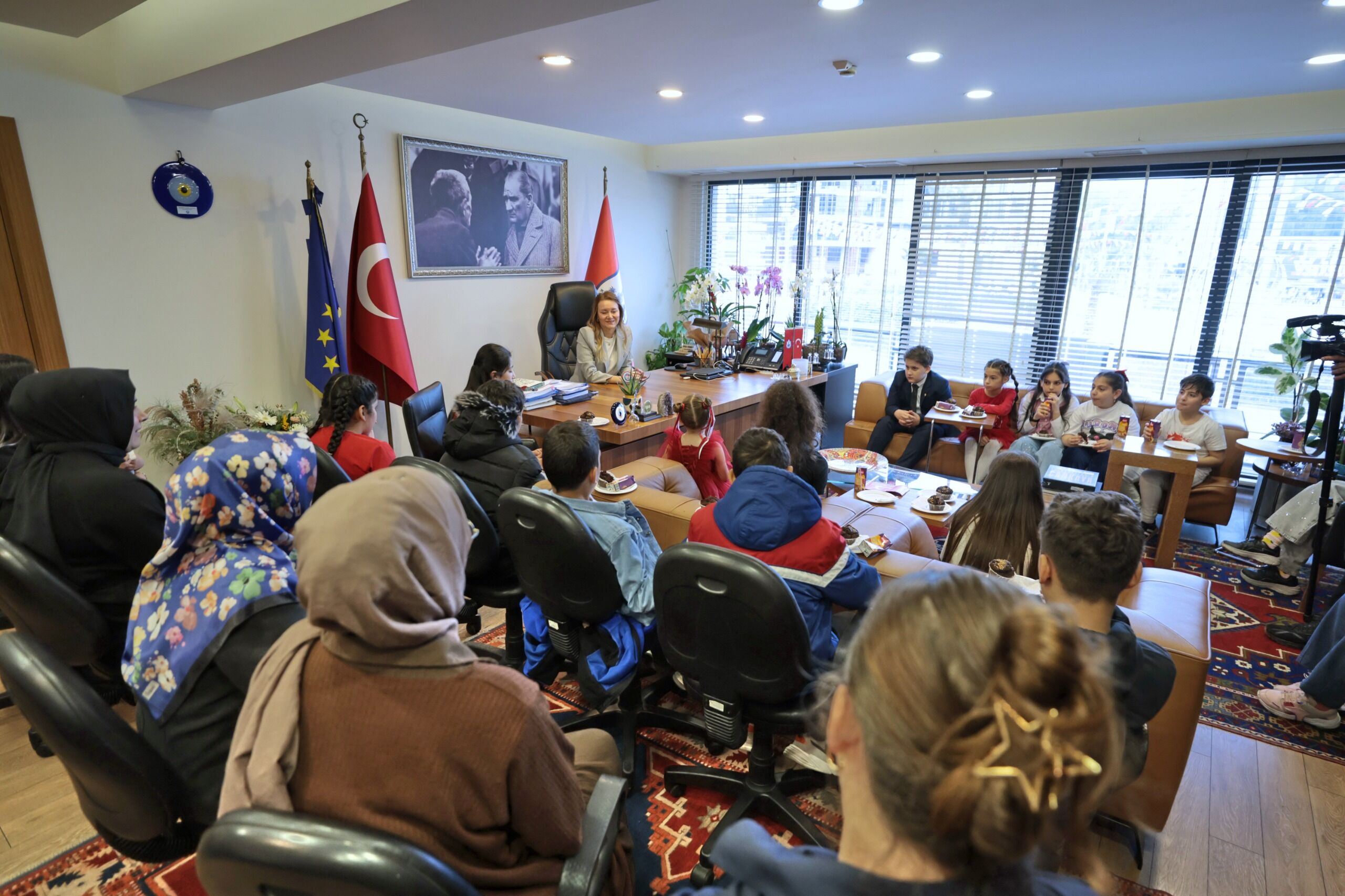 Başkan Mutlu Makamını Çocuklara Devretti (3)