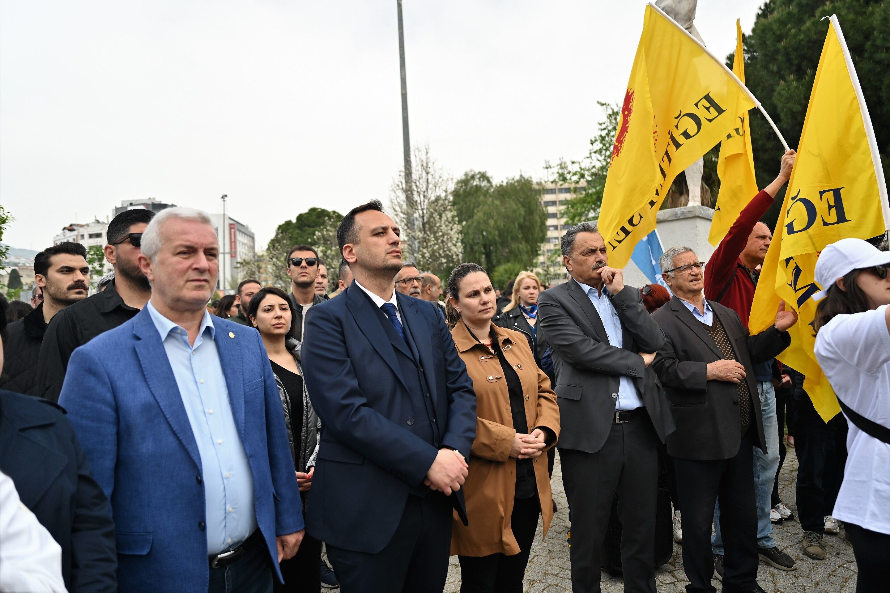 Bornova’da Okul Saldırılarına Karşı 'Güvenli Eğitim' Çağrısı (4)