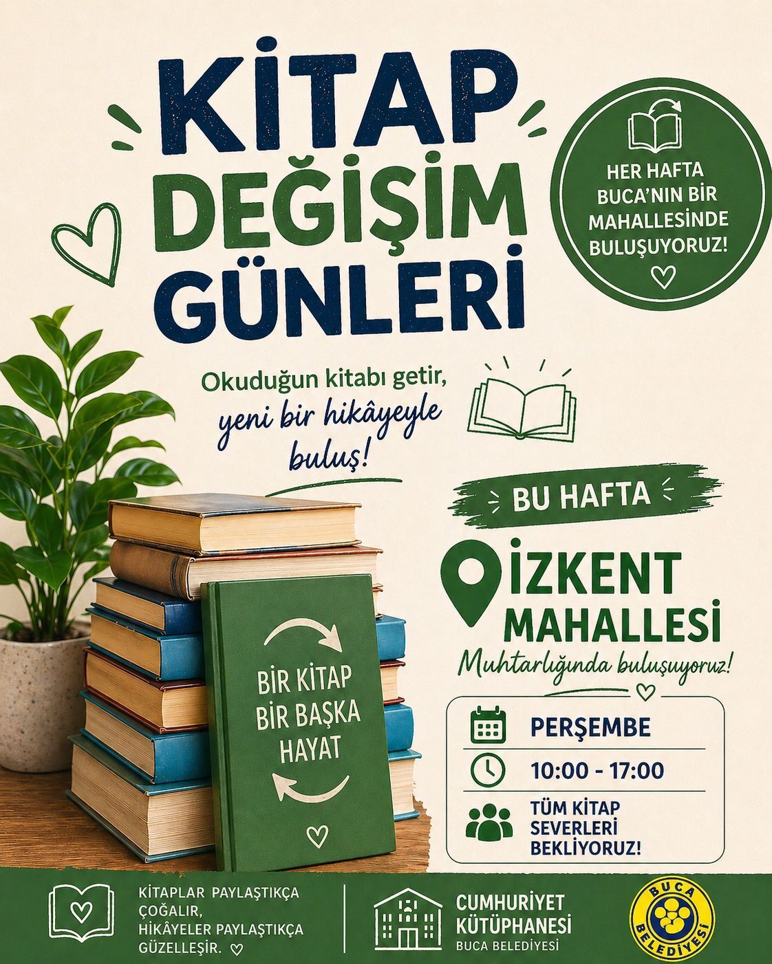 Buca’da kitaplar elden ele: Değişim günleri başlıyor!