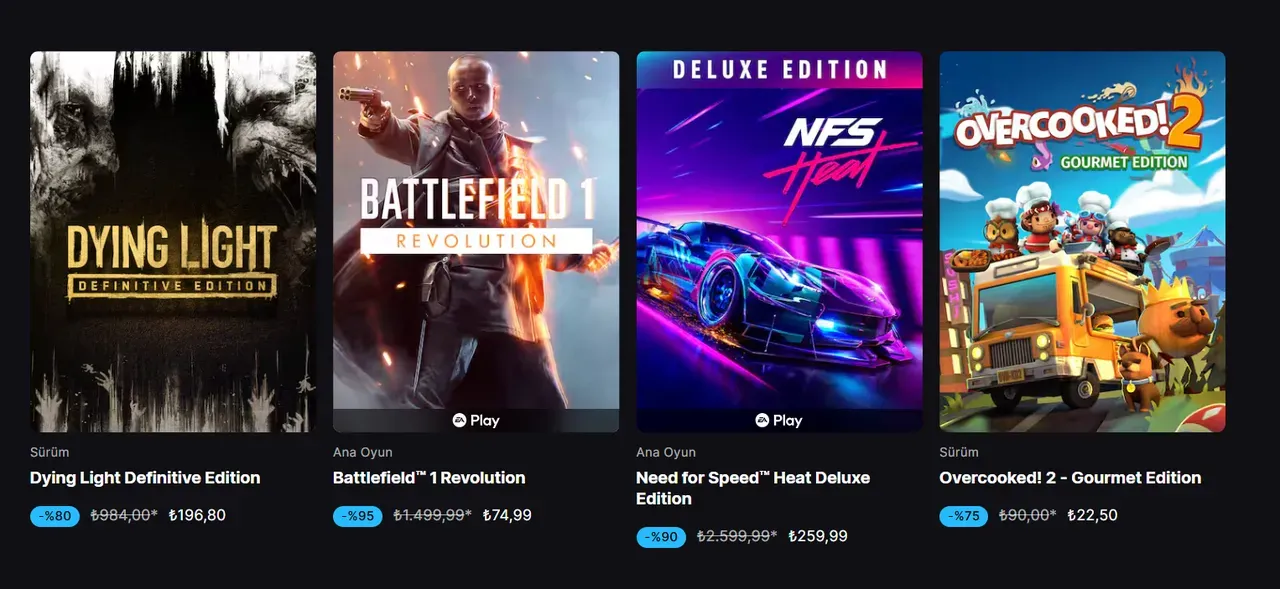 Epic Games Store’da Dev Indirim! 1500 Tl'lik Oyun 75 Tl'ye Düştü