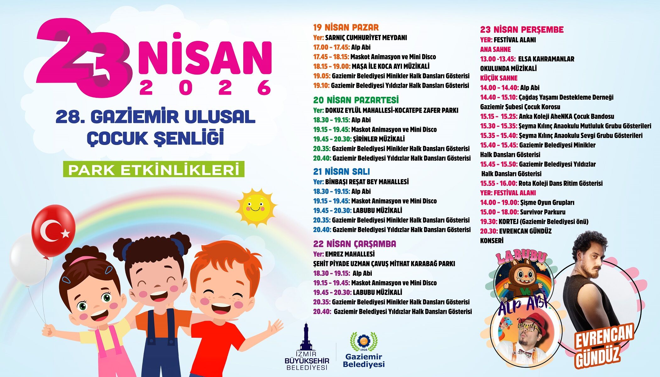 Gaziemir'de 23 Nisan Coşkusu Beş Gün Sürecek (1)