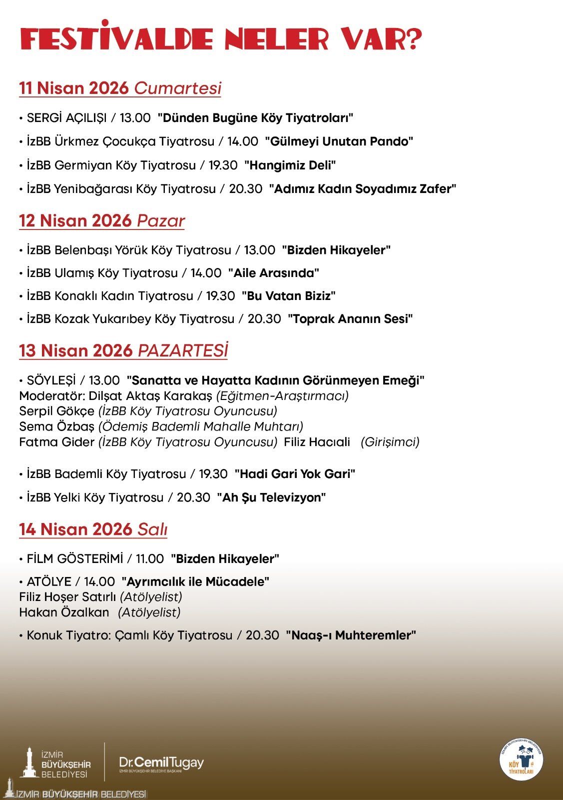 Köy Tiyatroları Festivali Başlıyor 554