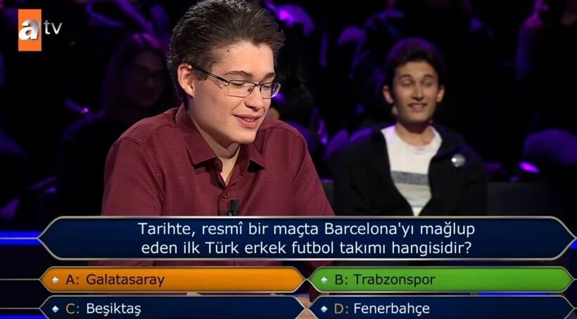 Milyoner’de 500 Bin Tl’lik Futbol Sorusu Gündem Oldu! (3)