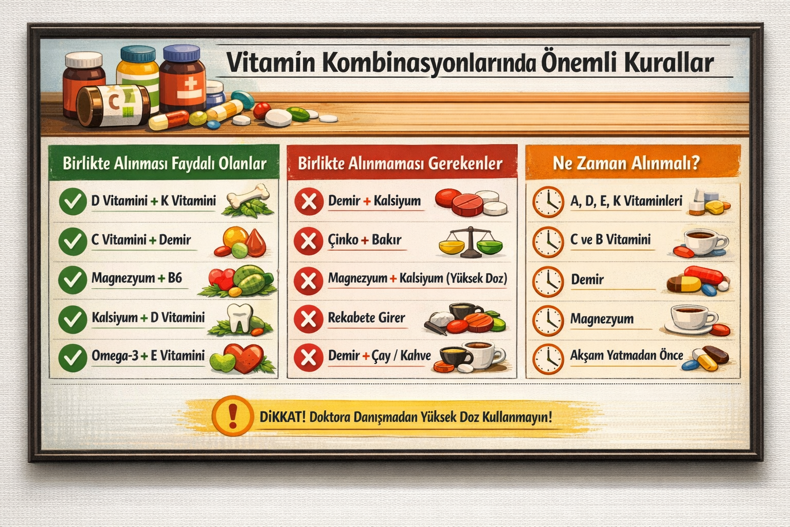 Vitamin Kombinasyonları Ve Kullanım Zamanı