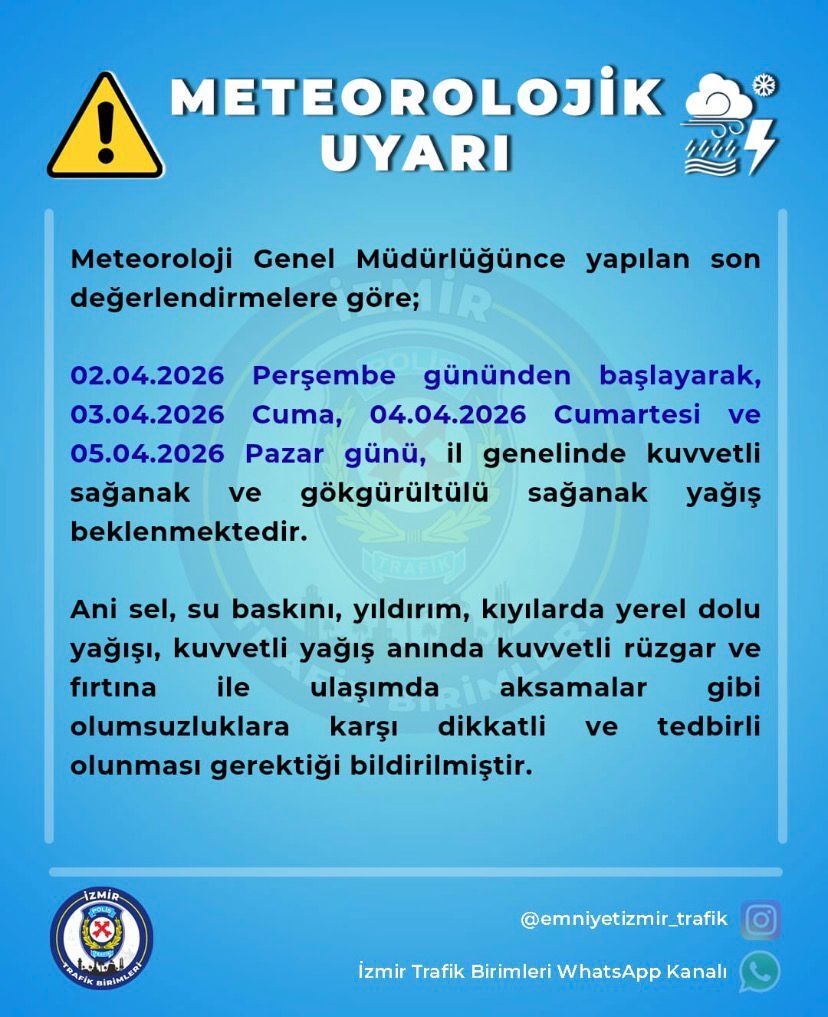 İzmir için kritik hava uyarısı: Günlerce sürecek!