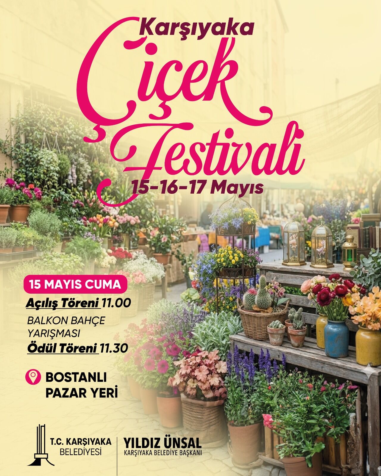 Karşıyaka’da bahar hazırlığı: Çiçek Festivali için geri sayım başladı!