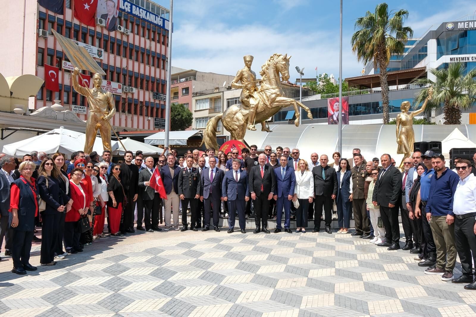 19 Mayıs Atatürk’ü Anma, Gençlik Ve Spor Bayramı, İzmir’in Menemen Ilçesinde Düzenlenen Törenlerle Kutlandı (5)