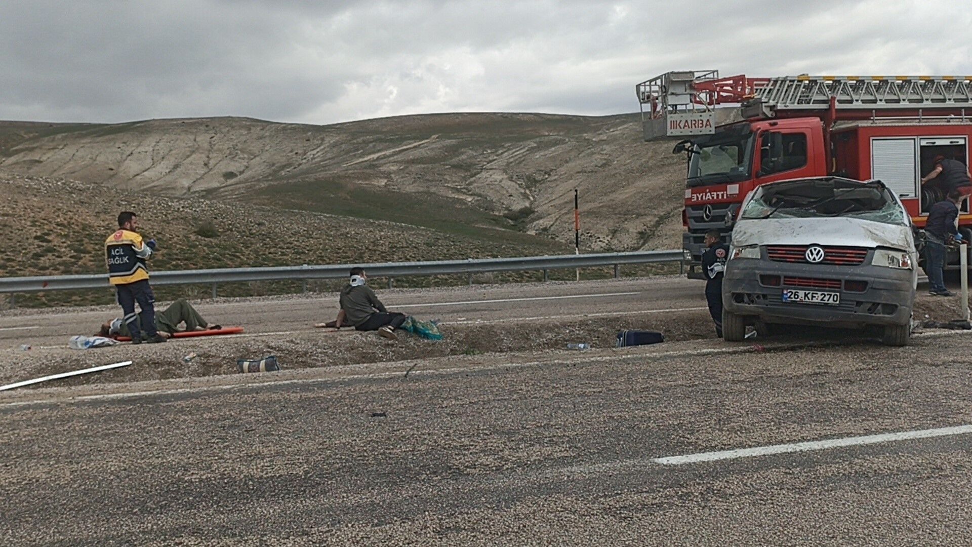 Bayram yolculuğu faciası: 1 ölü, 8 yaralı