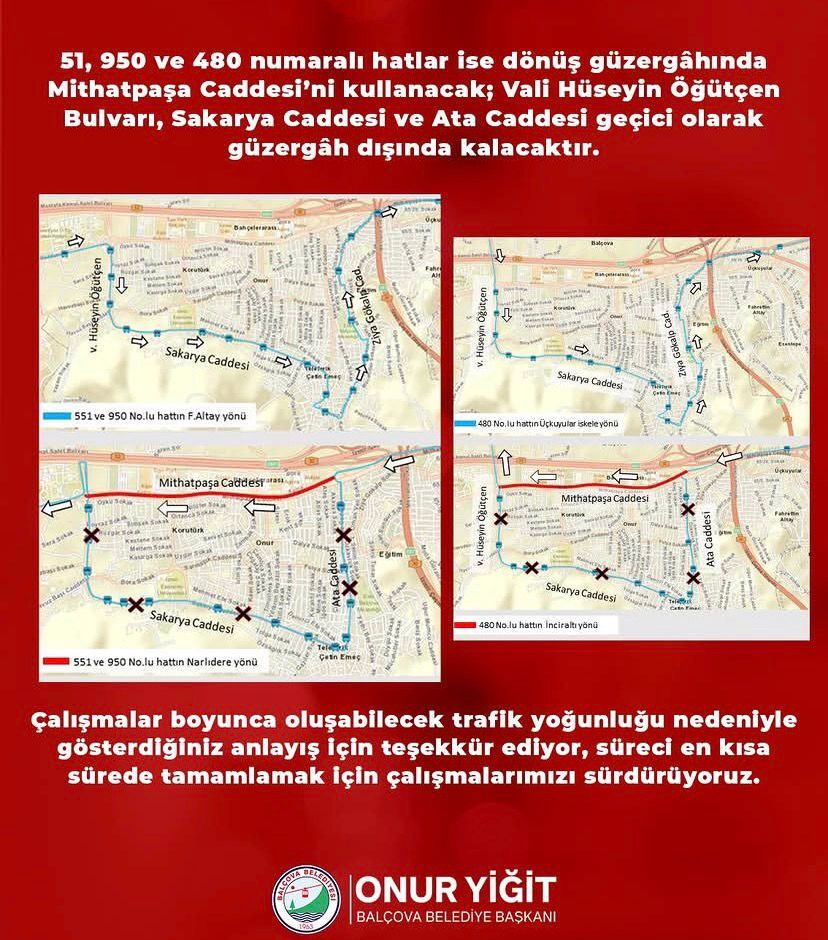 Balçova Belediye Başkanı Onur Yiğit, İzsu Tarafından Yürütülecek Yağmur Suyu Kanalı Projesi Kapsamında Ilçede Geçici Bir Trafik Düzenlemesine Gidildiğini Duyurdu. (2)