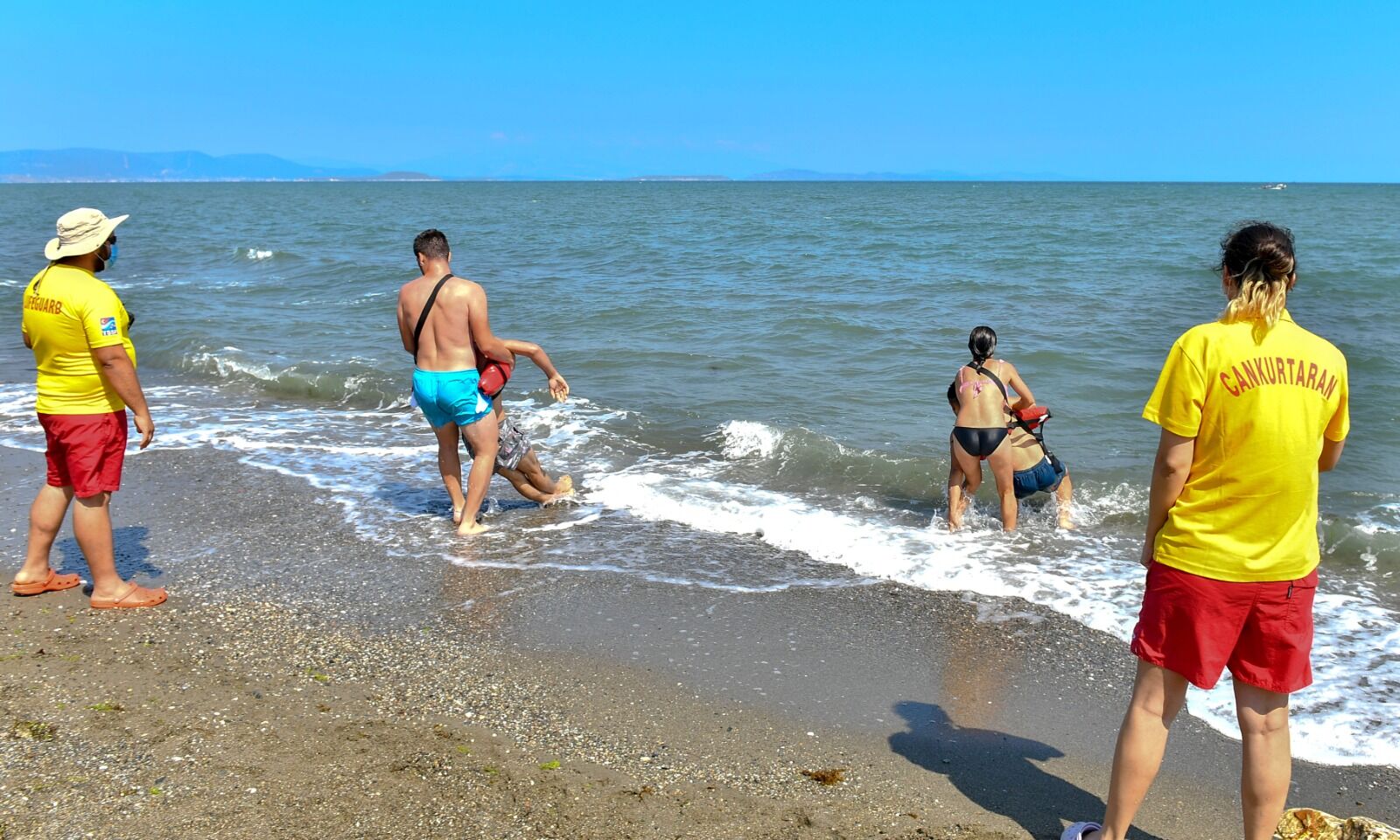 güvenlik mavi plaj