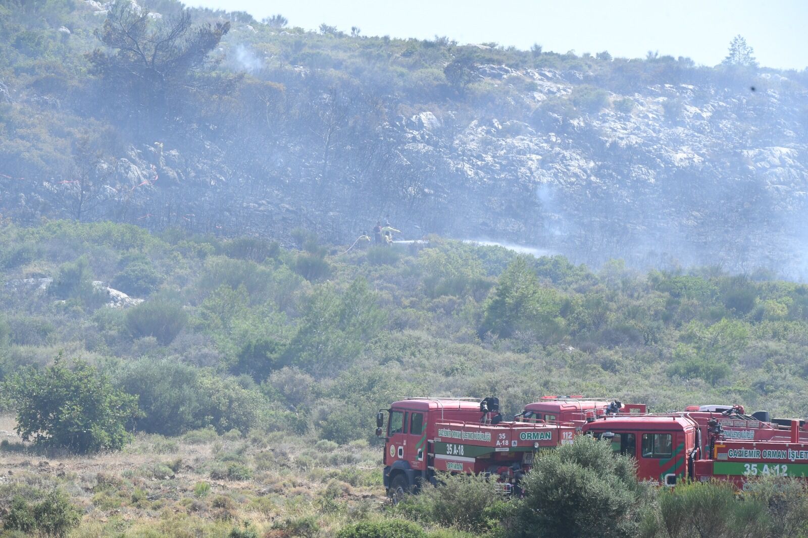 17.06 Urla’da yangın alarm