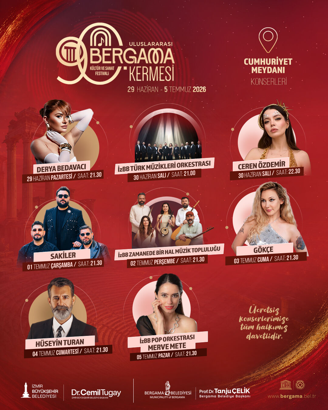 Bergama Kermesi̇ Cumhuri̇yet Meydani Konserleri̇