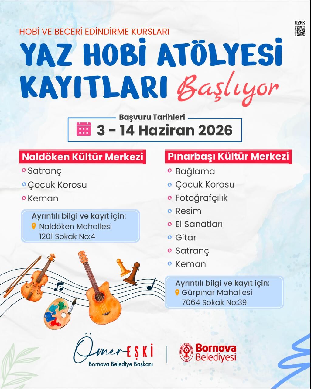 Hobi Atölyelerinde Kayıt Dönemi Başlıyor! (1)