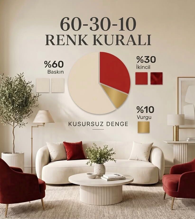 İç Mimarlardan Altın Formül Ev Dekorasyonunda 60 30 10 Renk Kuralı Nedir-1