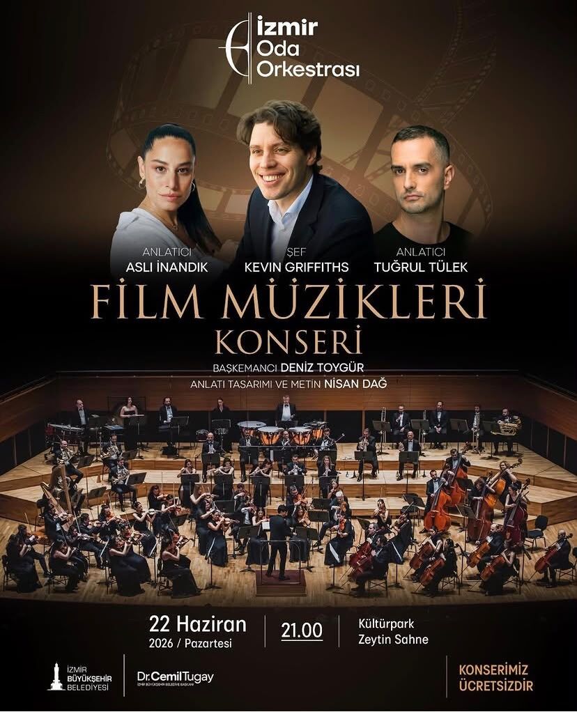 İzmir Büyükşehir Belediyesi Ev Sahipliğinde Düzenlenen Kültür Sanat Etkinlikleri Kapsamında, İzmir Oda Orkestrası Muhteşem Bir Film Müzikleri Konseri Gerçekleştirdi.
