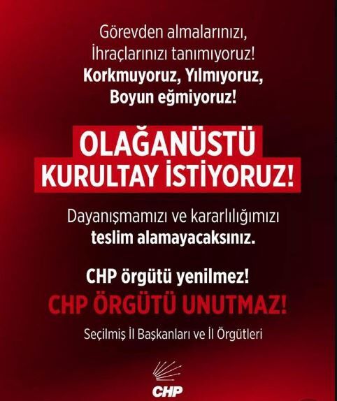 Kurultay İsti̇yoruz