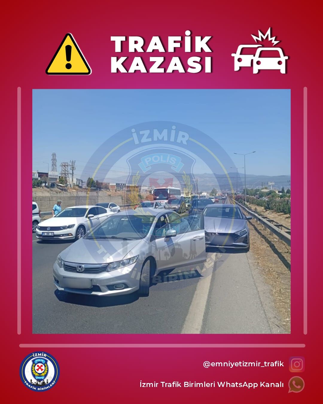 Sol Şerit Kapatıldı, Kilometrelerce Kuyruk Oluştu