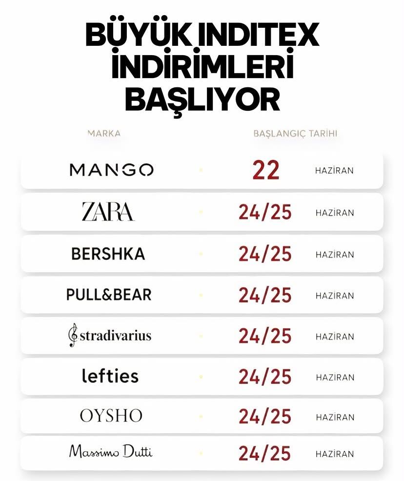 Moda devlerinden peş peşe kampanya tarihleri açıklandı.