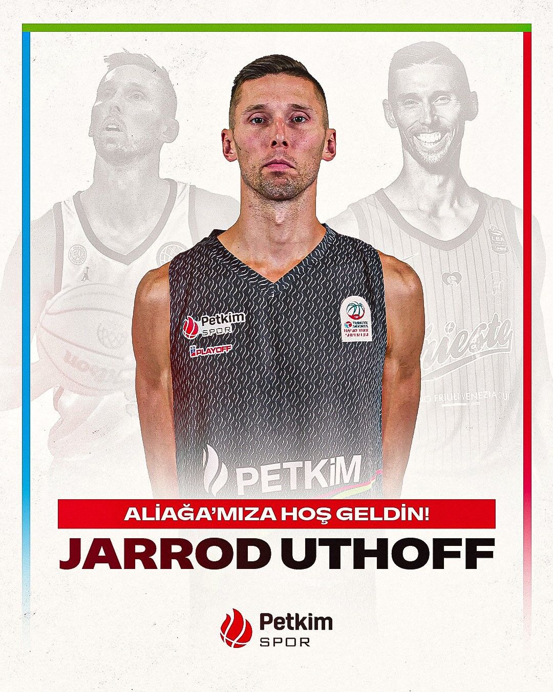 Aliağa Petkimspor, son olarak İtalya ekibi Pallacanestro Trieste'de forma giyen 33 yaşındaki Amerikalı uzun forvet Jarrod Uthoff'u kadrosuna kattığını duyurdu.