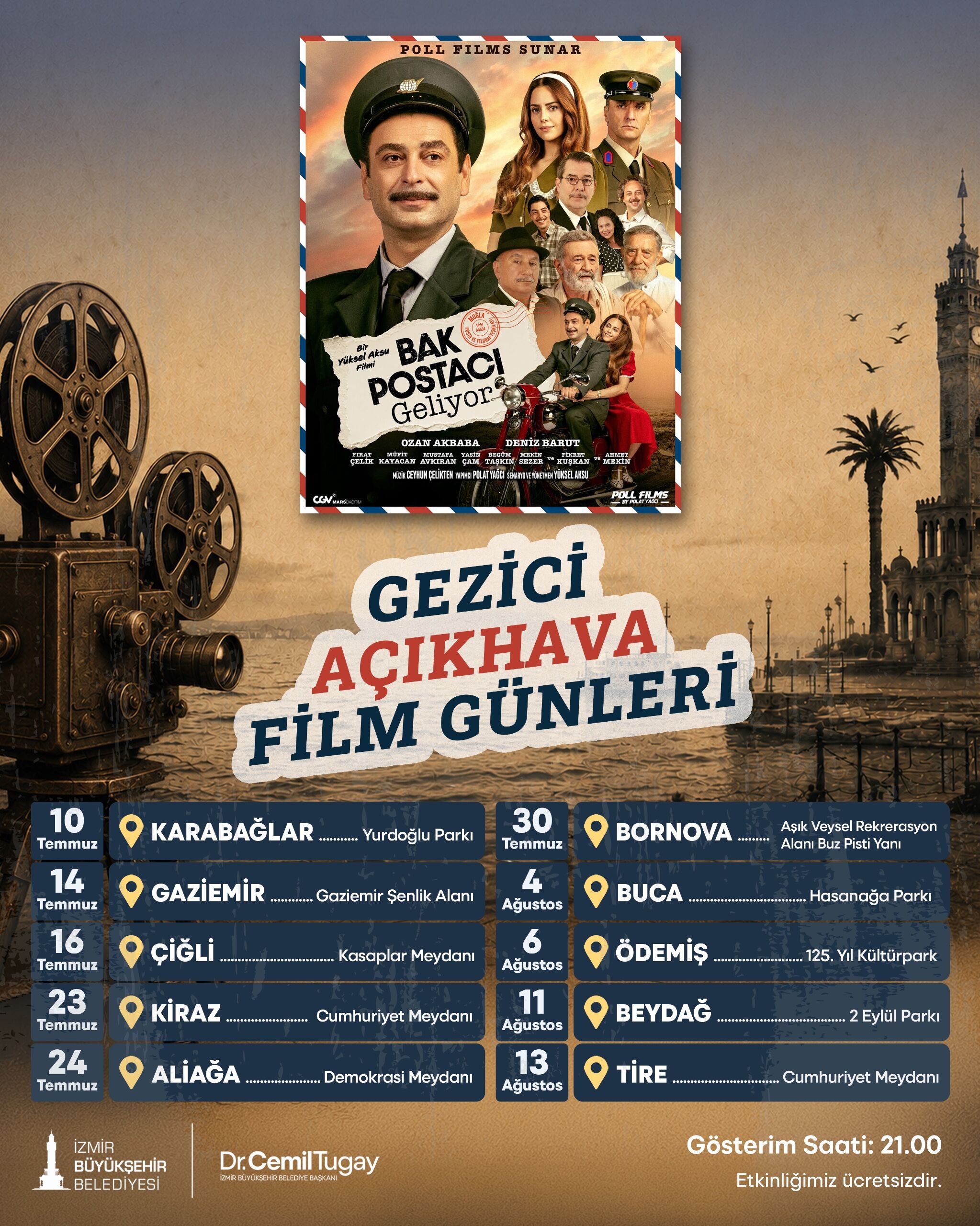 Açık Hava Sineması İzmir'i Ilçe Ilçe Geziyor (1)