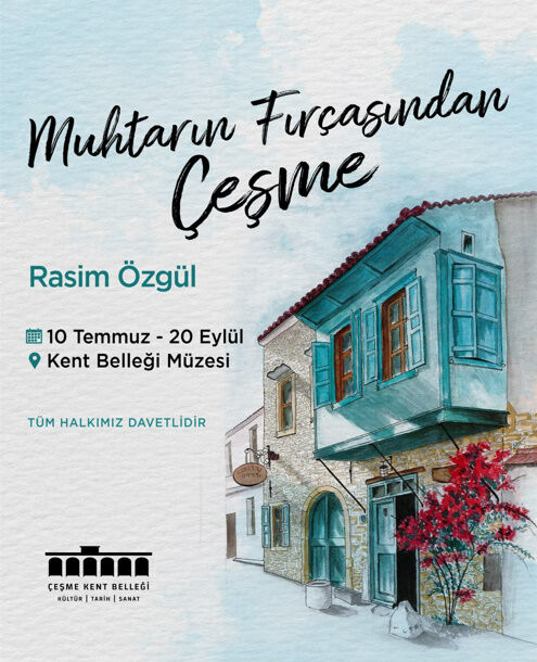 Çeşme Fahrettinpaşa Mahallesi Muhtarı Rasim Özgül, Yıllardır Sürdürdüğü Resim Çalışmalarını Ilk Kişisel Sergisiyle Sanatseverlerle Buluşturuyor. (2)