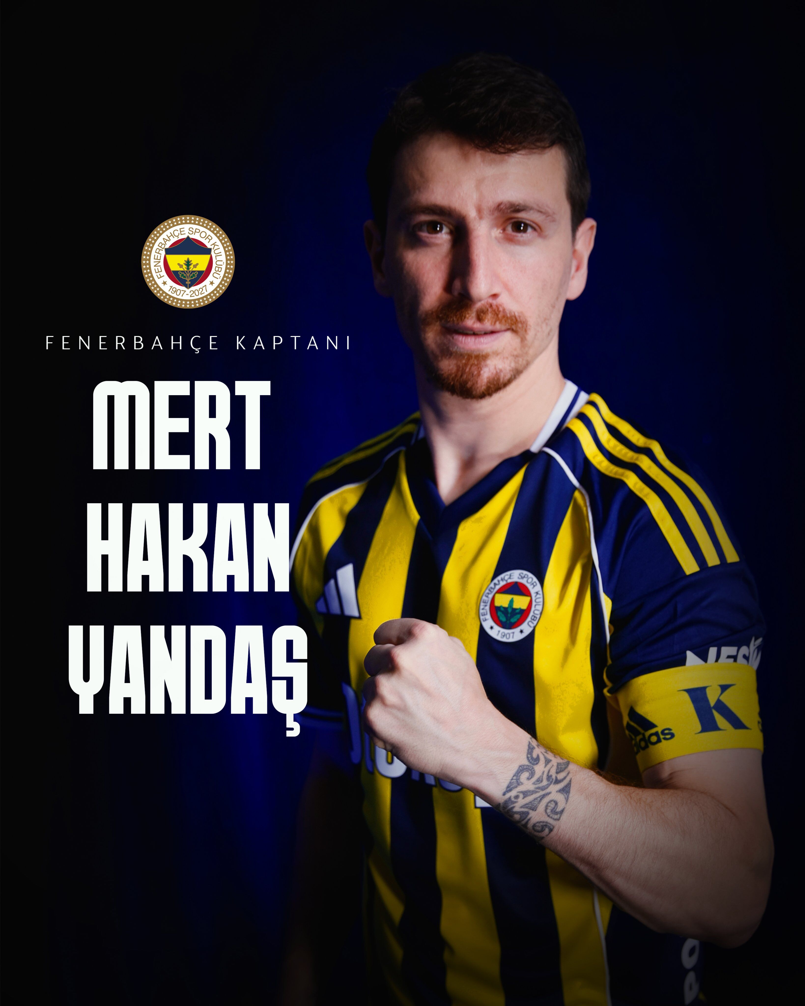 Fenerbahçe, Futbol A Takımı Kaptanlarından Mert Hakan Yandaş Ile 1 Yıllık Yeni Sözleşme Imzaladığını Açıkladı.