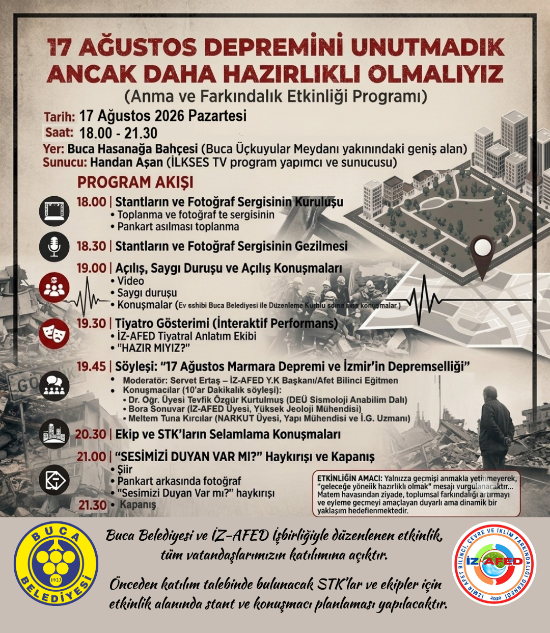 17 Ağustos Depreminin 27. Yılında İzmir’de Farkındalık Etkinliği (1)-2