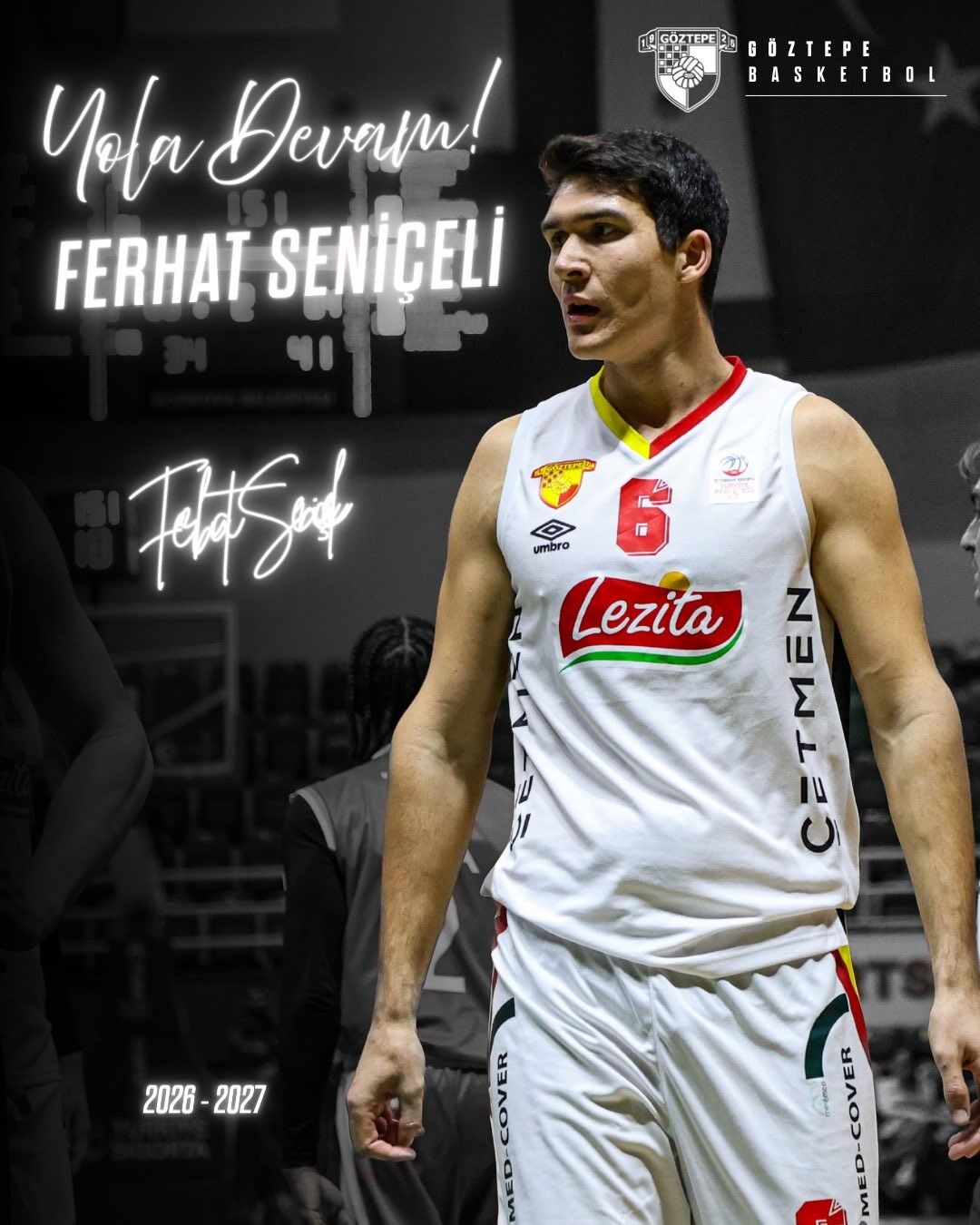 Göztepe Basketbol, pivot pozisyonunda oynayan 24 yaşındaki Ferhat Seniçeli ile bir yıllık yeni sözleşme imzaladı.
