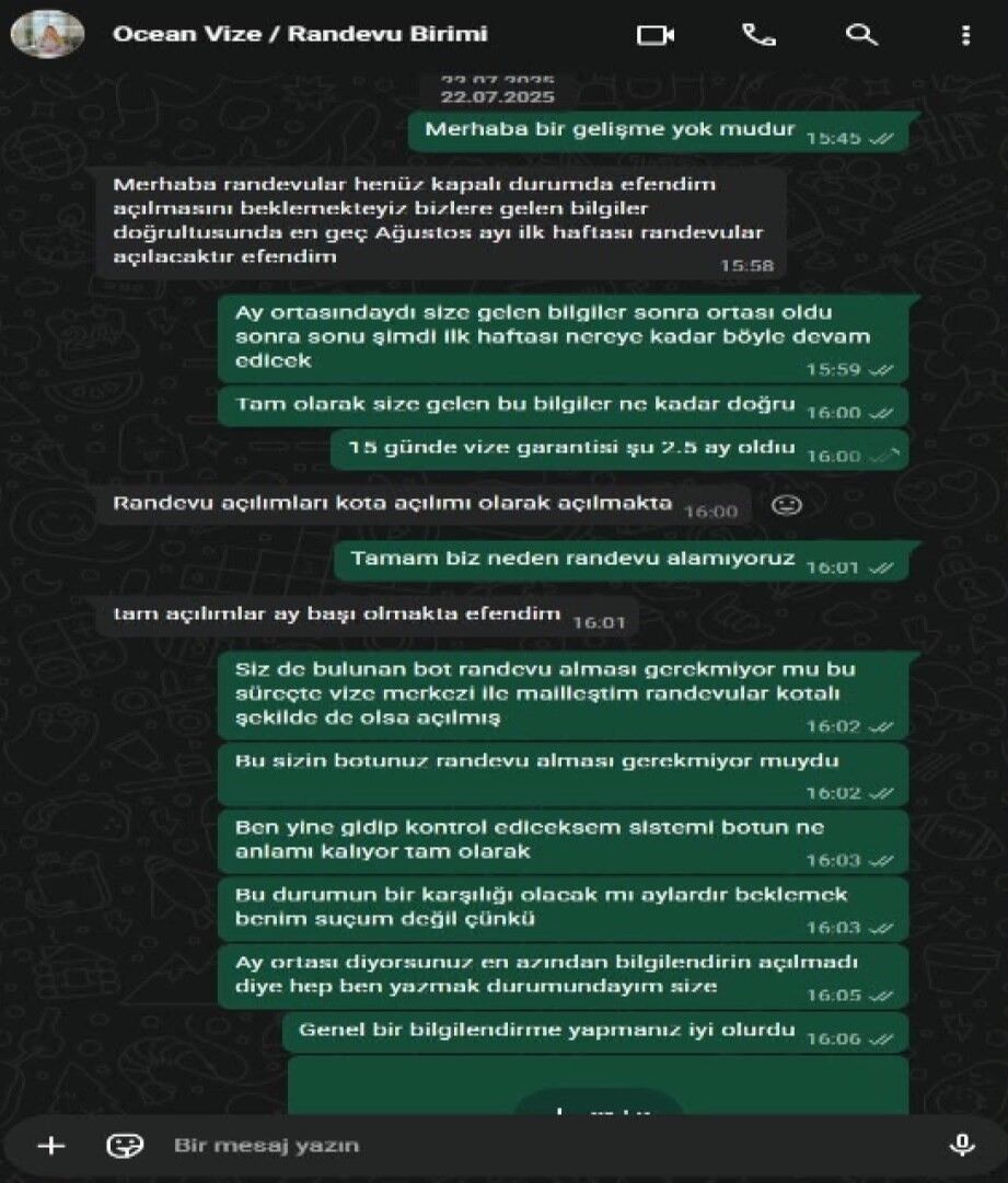I S T A N B U L D A ‘ V I Z E D O L A N D I R I C I L I G I’ S O R U S 1458568 434014