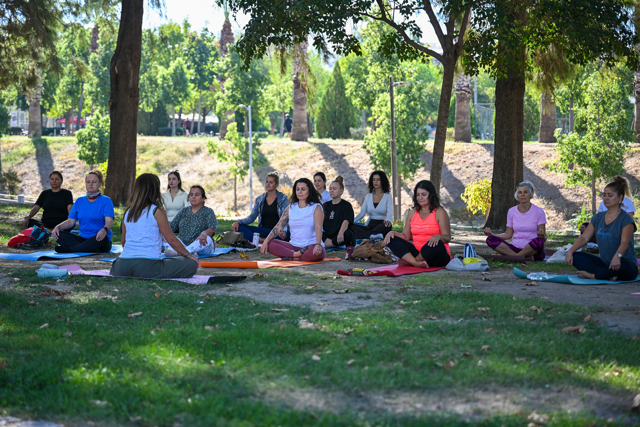 Bornova’da kadınlar yoga ile nefes aldı