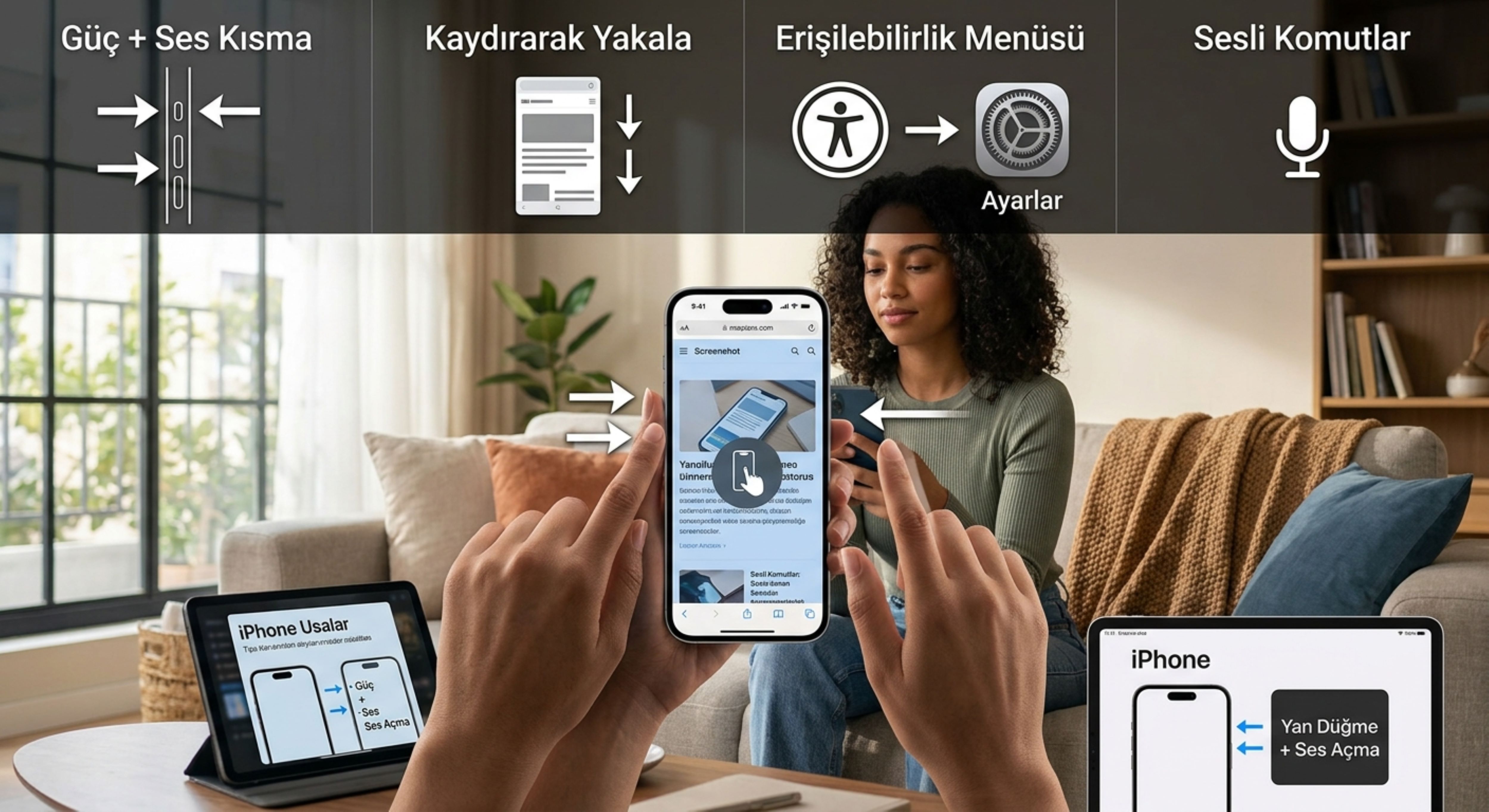 Telefonunuzda ekran görüntüsü almanın farklı yolları
